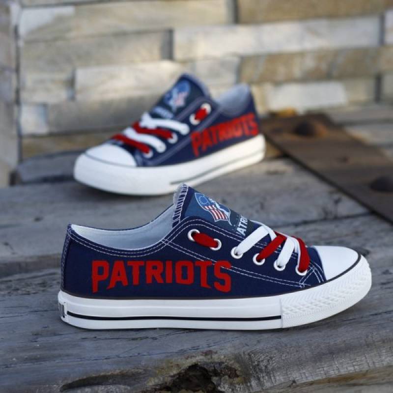 New England Patriots Canvas Shoes, Patriots Sneakers, Tennis Shoes T-D715L