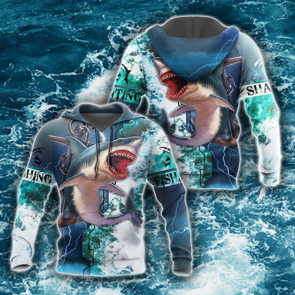 Shark Hunting Fishing 3D All Over Print | For Men & Women | Ht2556