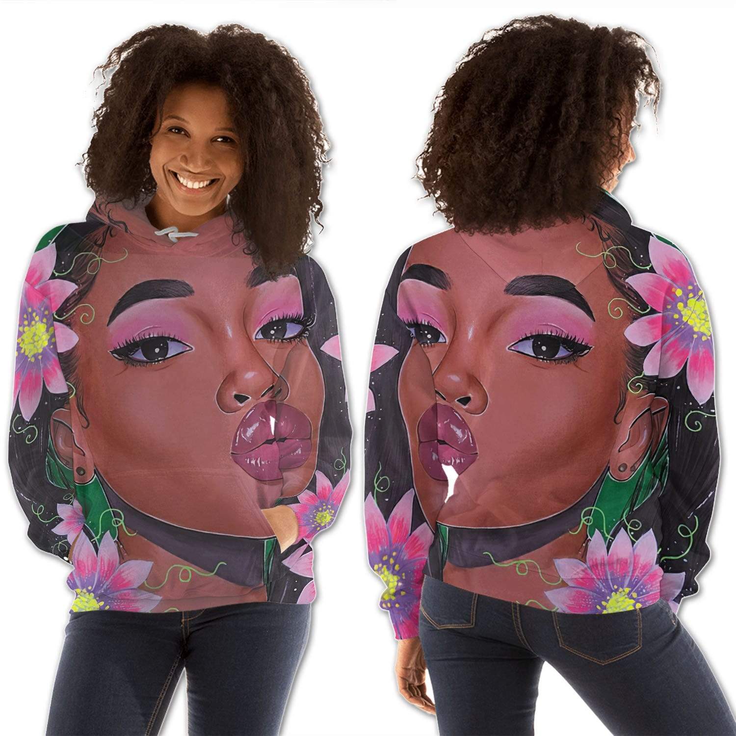 African American Hoodies Pretty Afro Girl African Clothing Styles