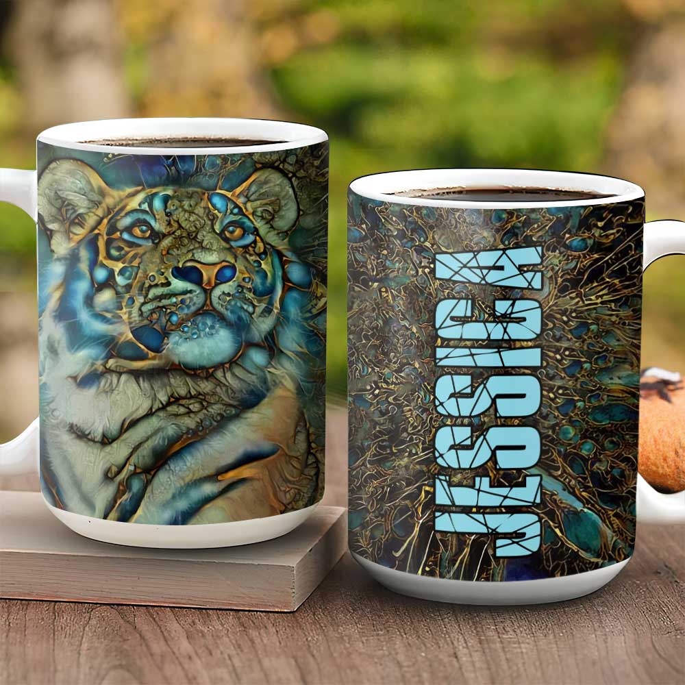 Abstract Art Style Tiger Personalized KD2 HNL1801004Z Full Color Ceramic Mug