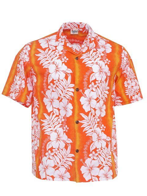 Flowers Orange White Amazing Design Hawaii Shirt Ha49110