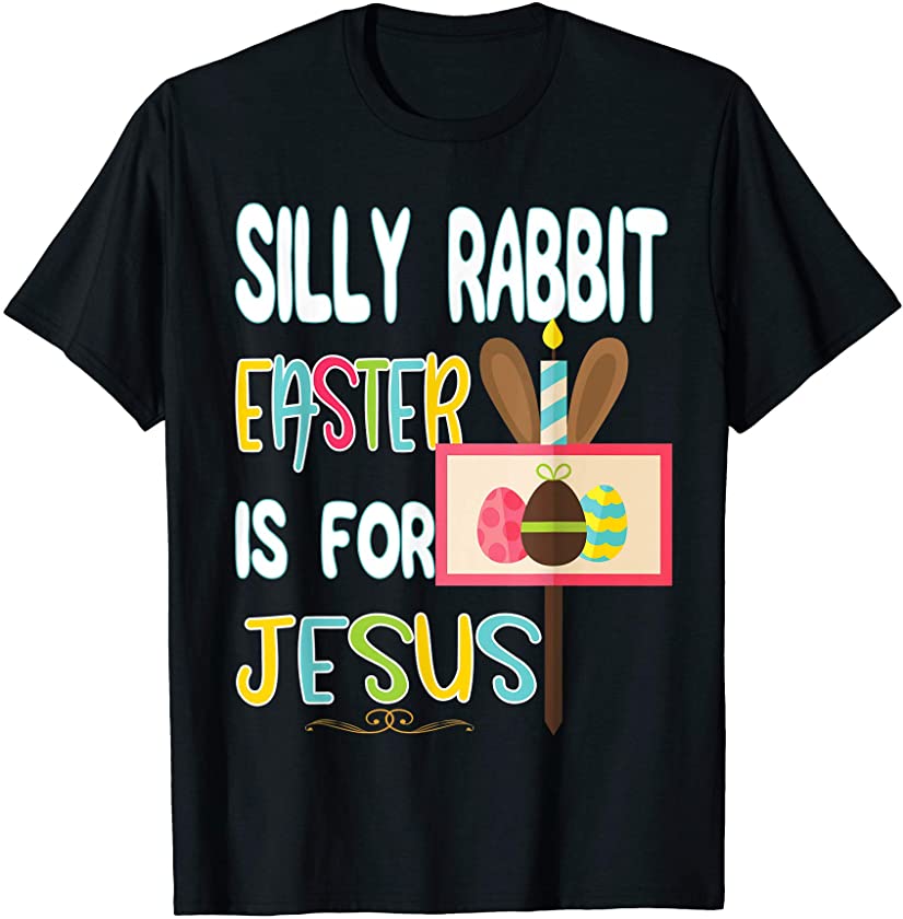 Christian Easter Shirts Women Religious Gift Rabbit Jesus