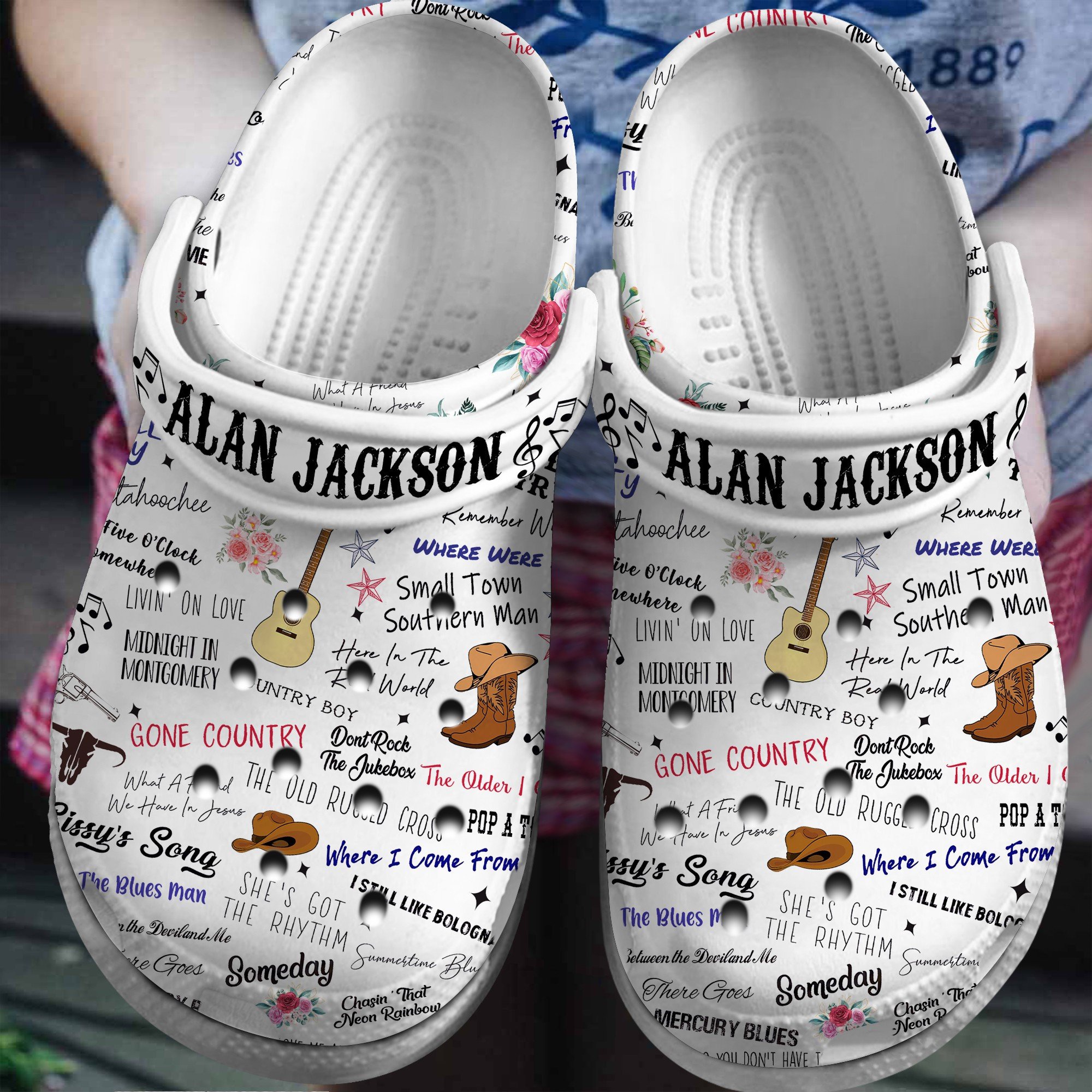 Alan Jackson Singer Music Crocss Clogs For Men Women And Kid Mnrxflvb