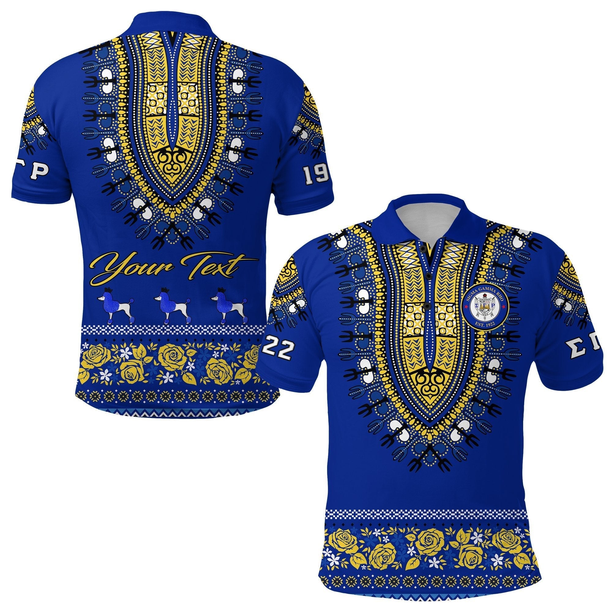 Sorority Polo – Personalized Sigma Gamma Rho Polo Shirt African Pattern ...