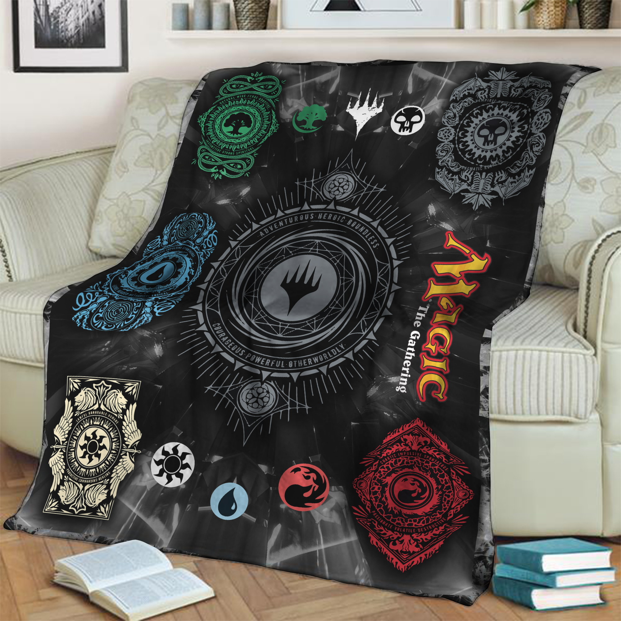 Magic: The Gathering Ornaments 3D Throw Blanket