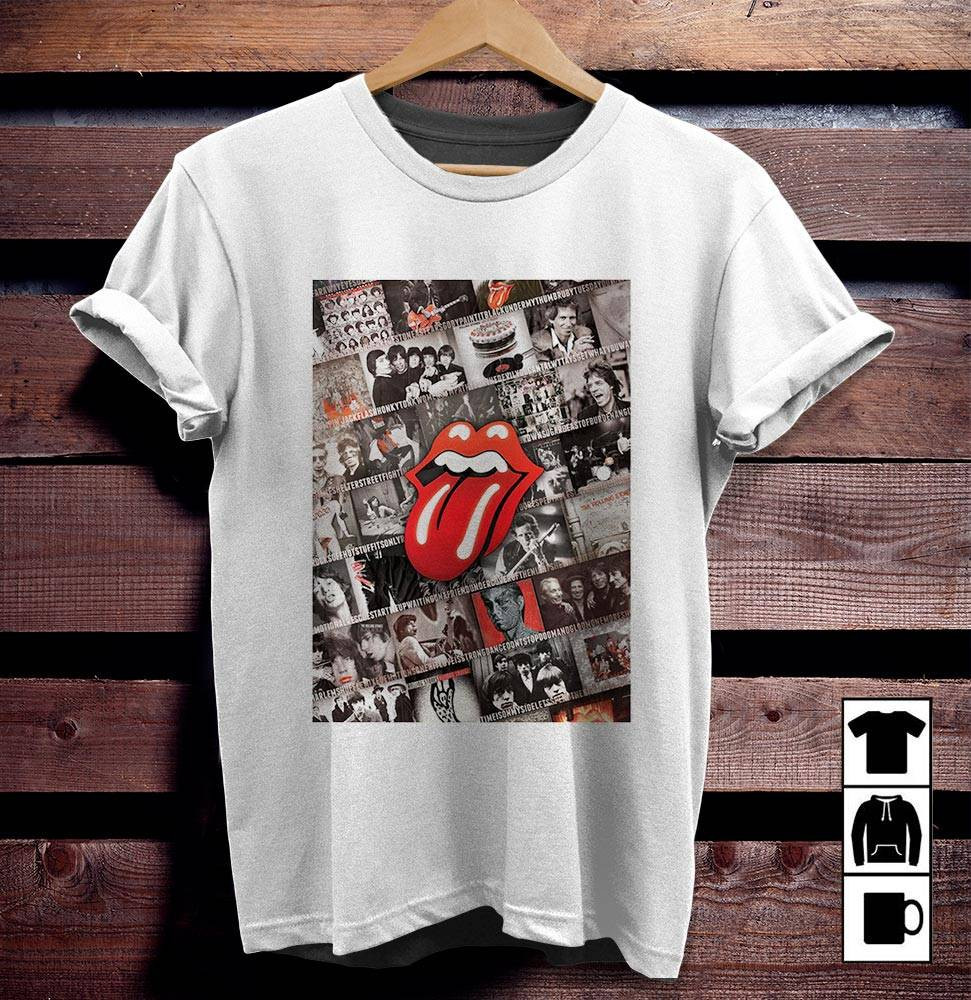 The Rolling Stones Merch Legend Rock Band Timeline Tshirt Sweatshirt Hoodie – White