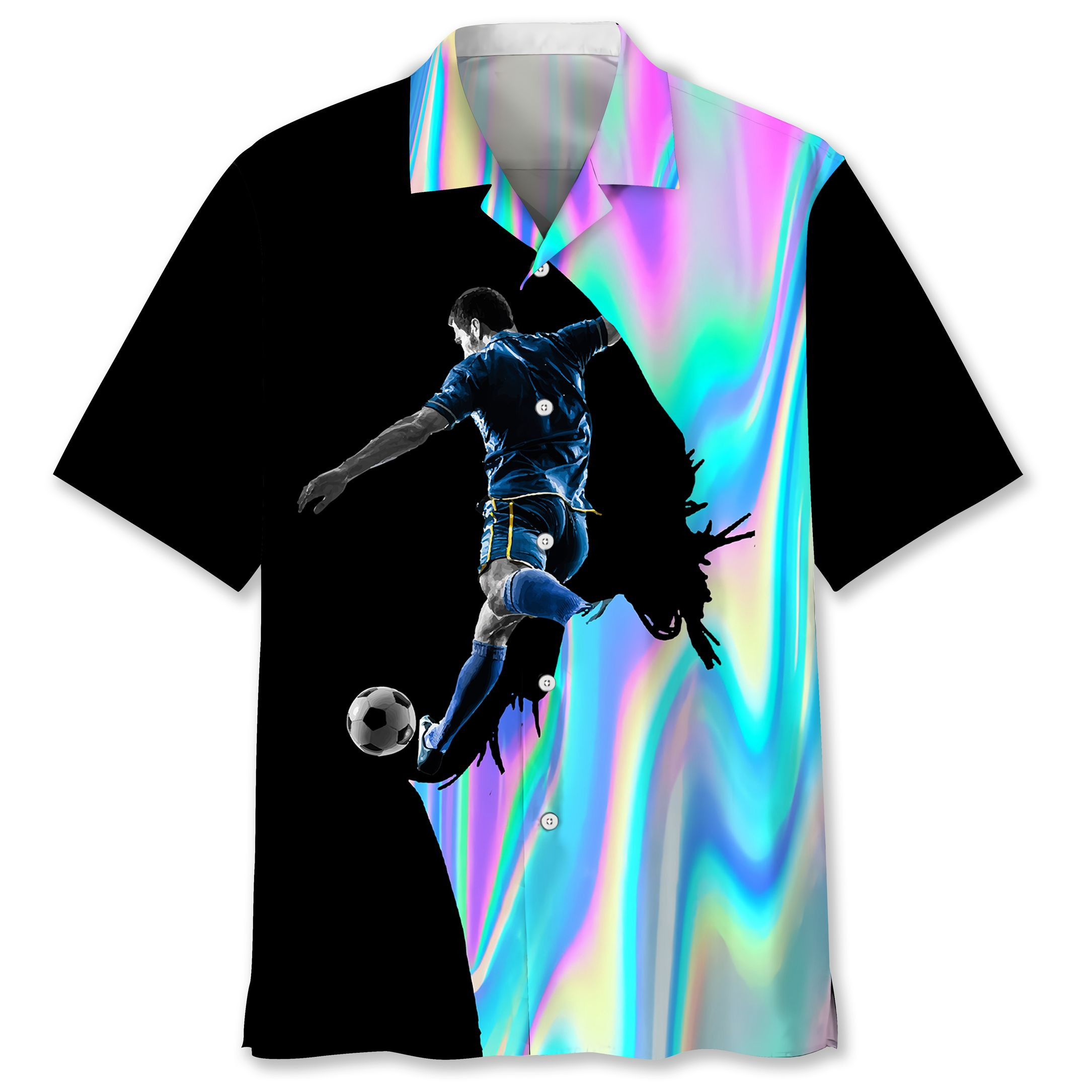 Soccer Liquid Metal Hawaiian Shirt Ha93160