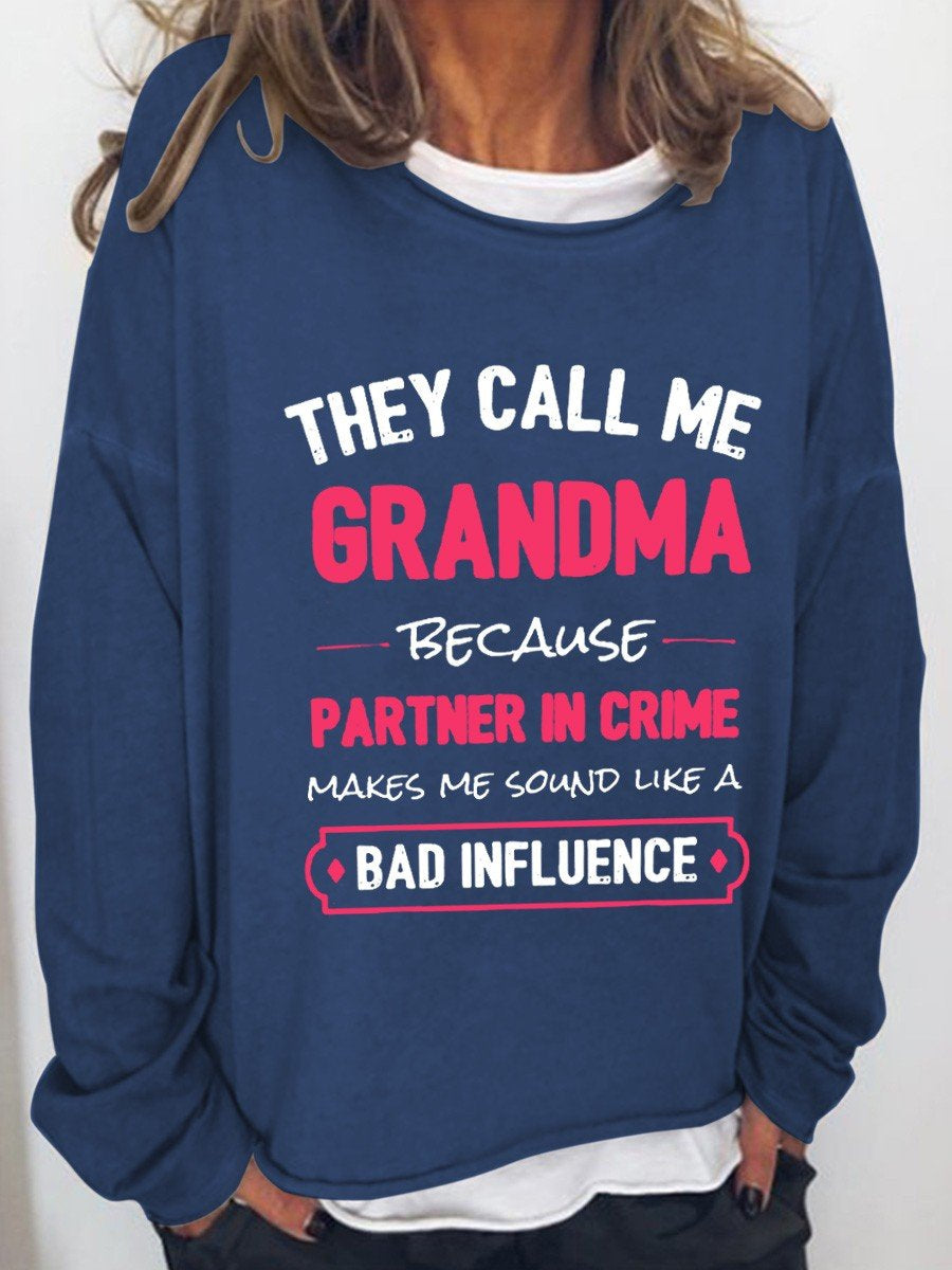 Women Funny Grandma Long Sleeve Top