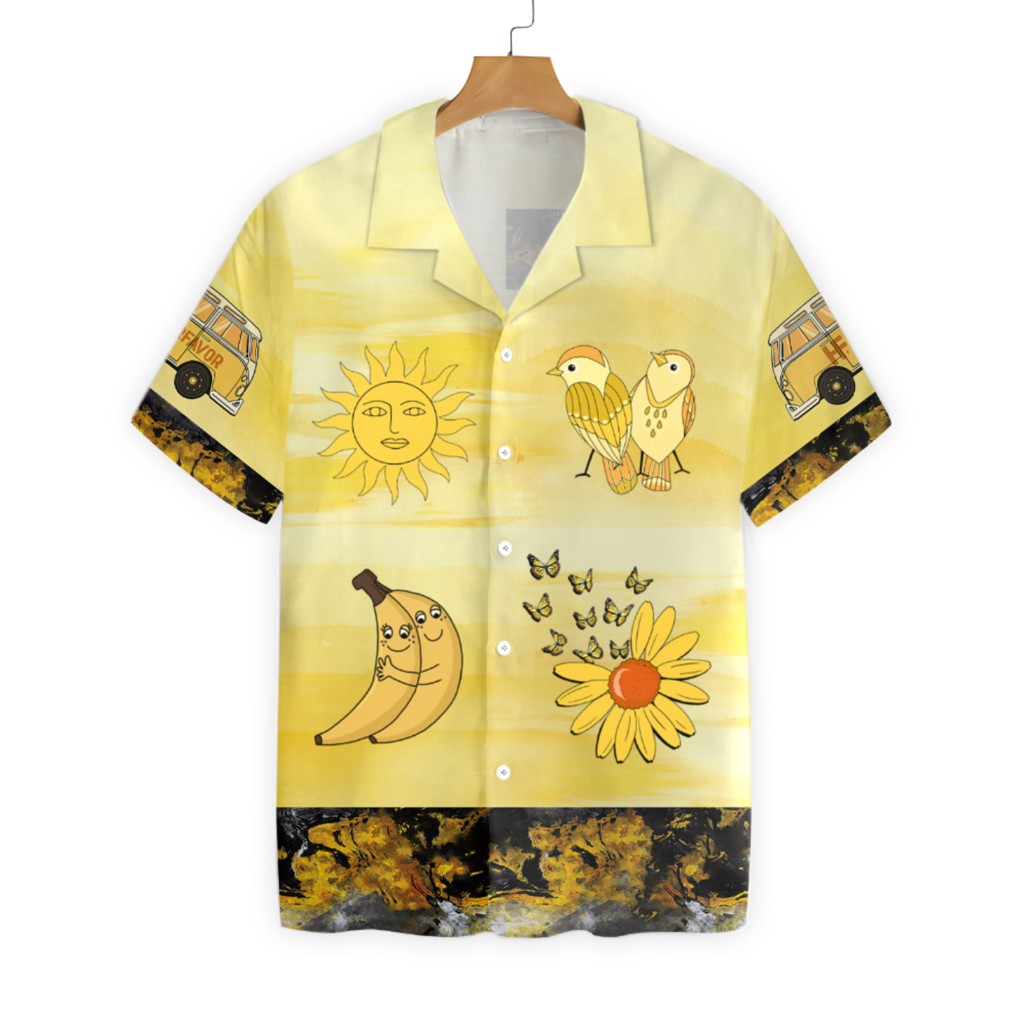 Color Of Love Yellow Stickers 1101 Custom Hawaii Shirt Ha566