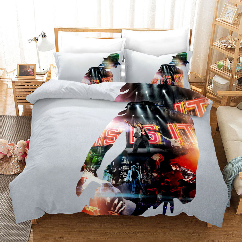 3D Michael Jackson Quilt Cover Set Bedding Set Pillowcases 115