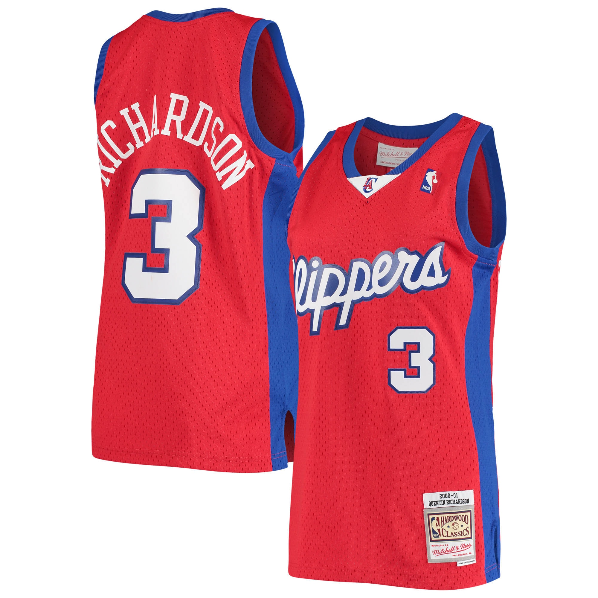 Quentin Richardson LA Clippers Mitchell & Ness 2000/01 Hardwood Classics Swingman Jersey – Red