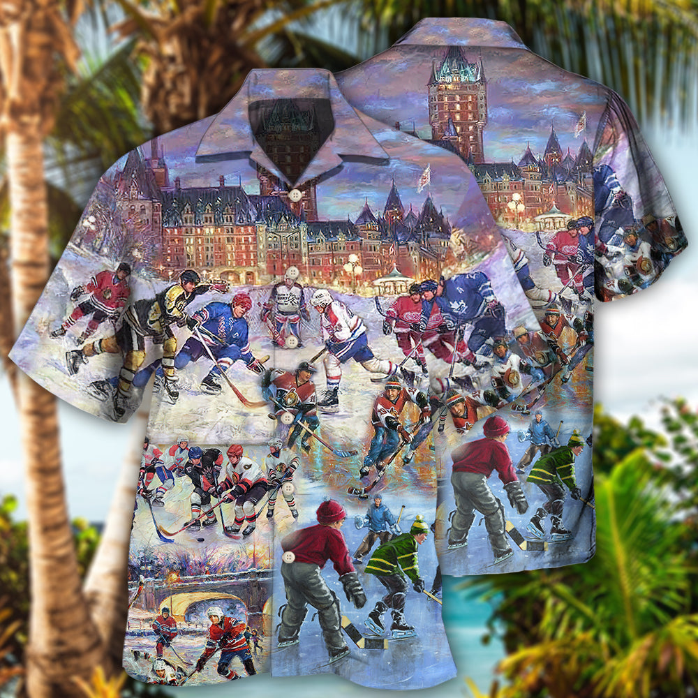 Hockey Colorful Hawaii Shirt Ha84733