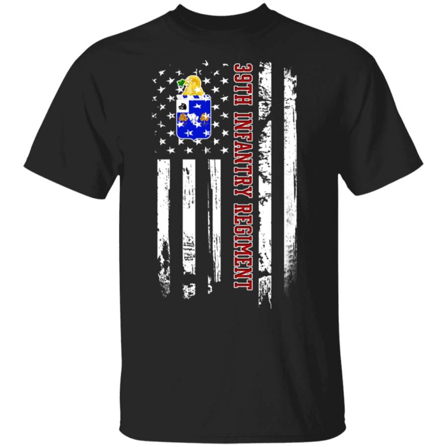 39th Infantry Regiment Veteran American Flag Father’s Day Veteran’s Day Tshirt