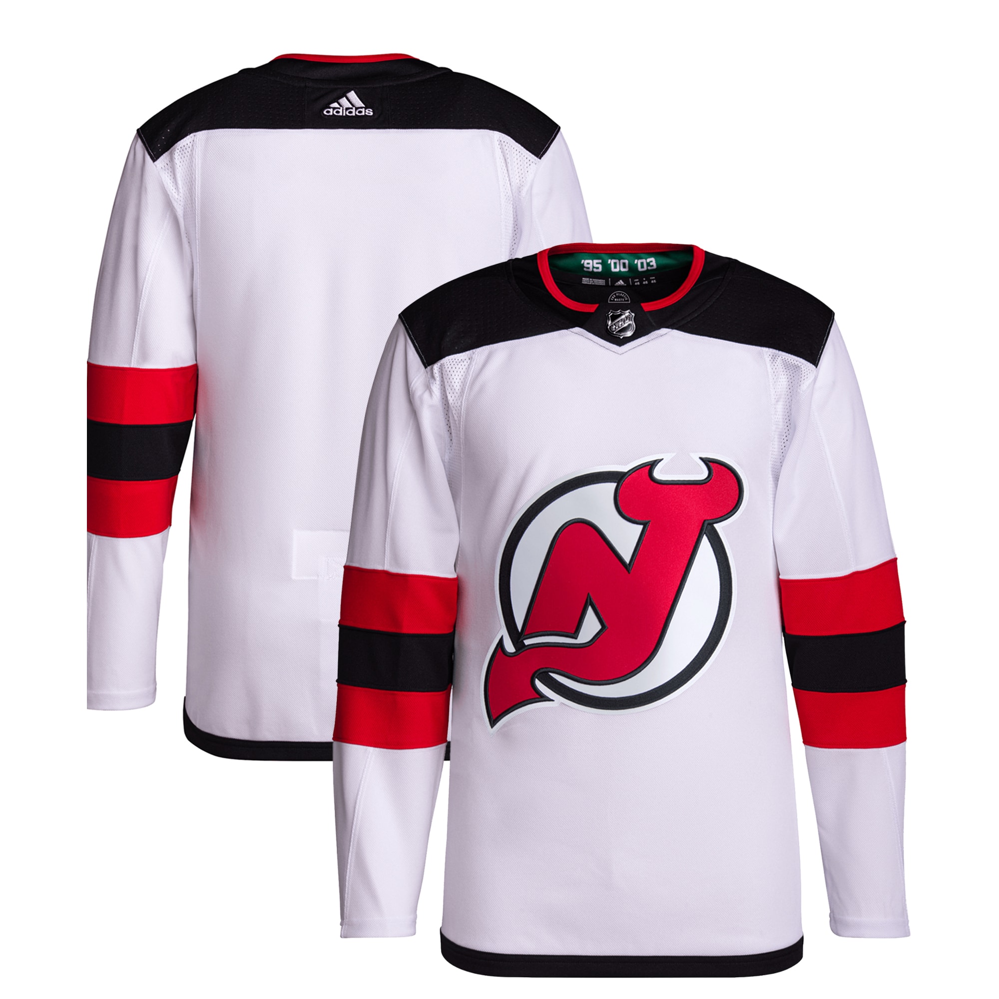 New Jersey Devils Away Primegreen Authentic Jersey  White