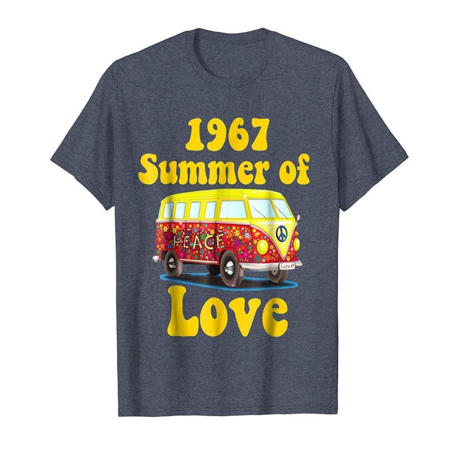 1967 Summer of Love Retro Tees Vintage Sixties Hippie Shirt