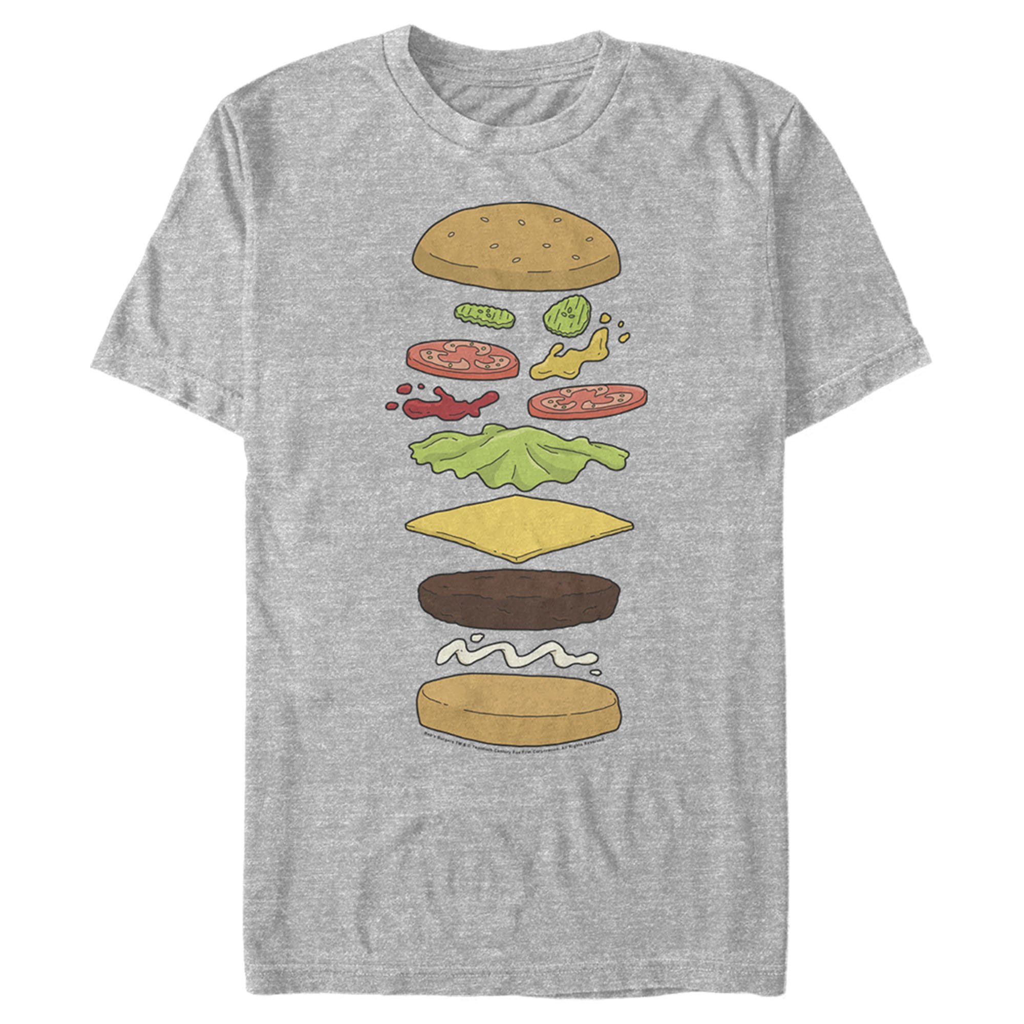 Bob’S Burgers Men’S Snack Schematics  T-Shirt