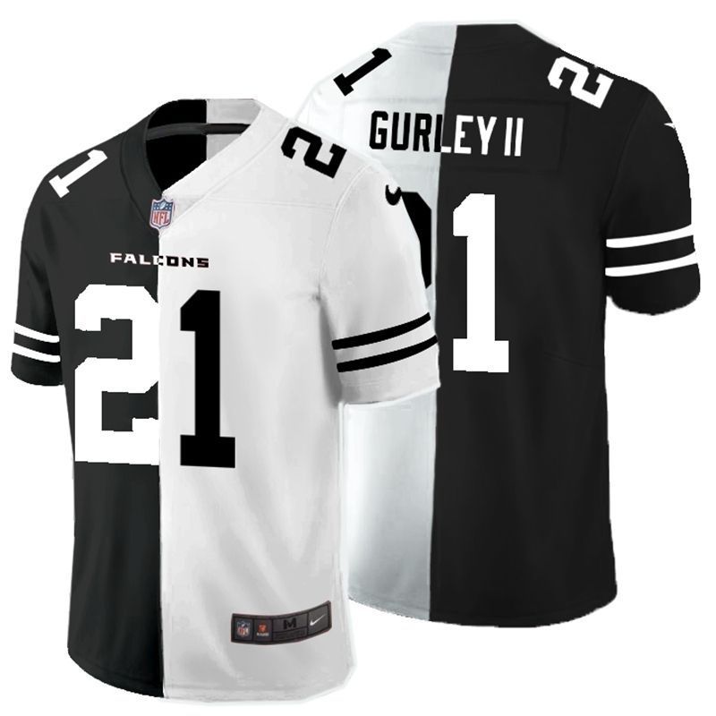 Atlanta Falcons Todd Gurley Ii #21 NFL 2020 Black And White Jersey