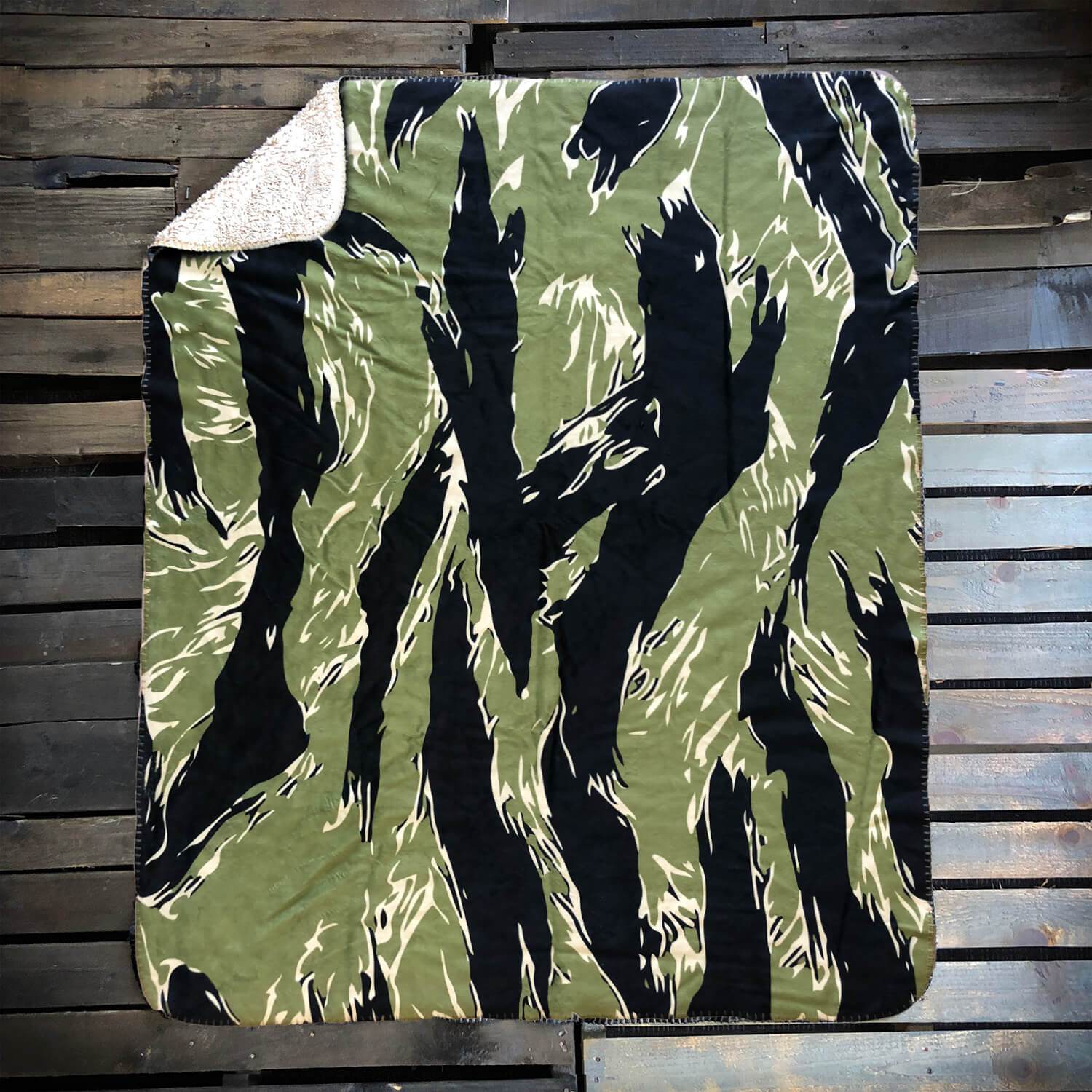 Tiger Stripe Fleece Blanket