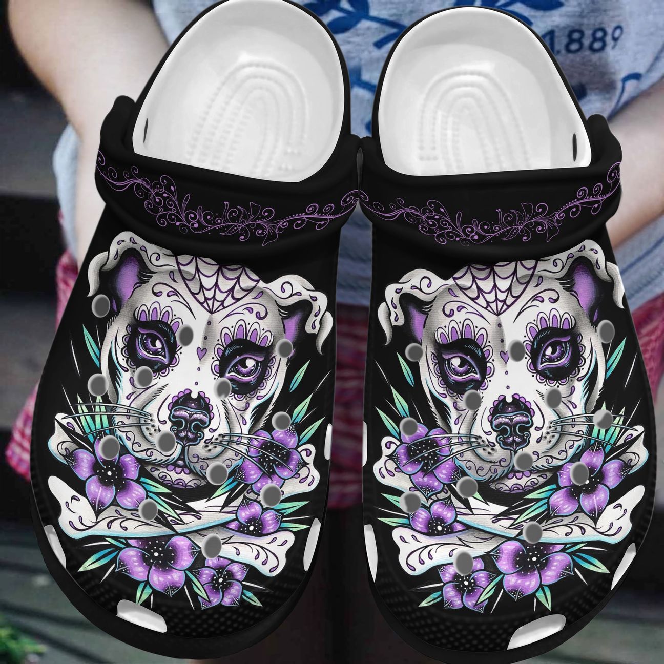 Pitbull Personalized Clog, Custom Name, Text, Color, Number Fashion Style For Women, Men, Kid, Print 3D Boho Pitbull