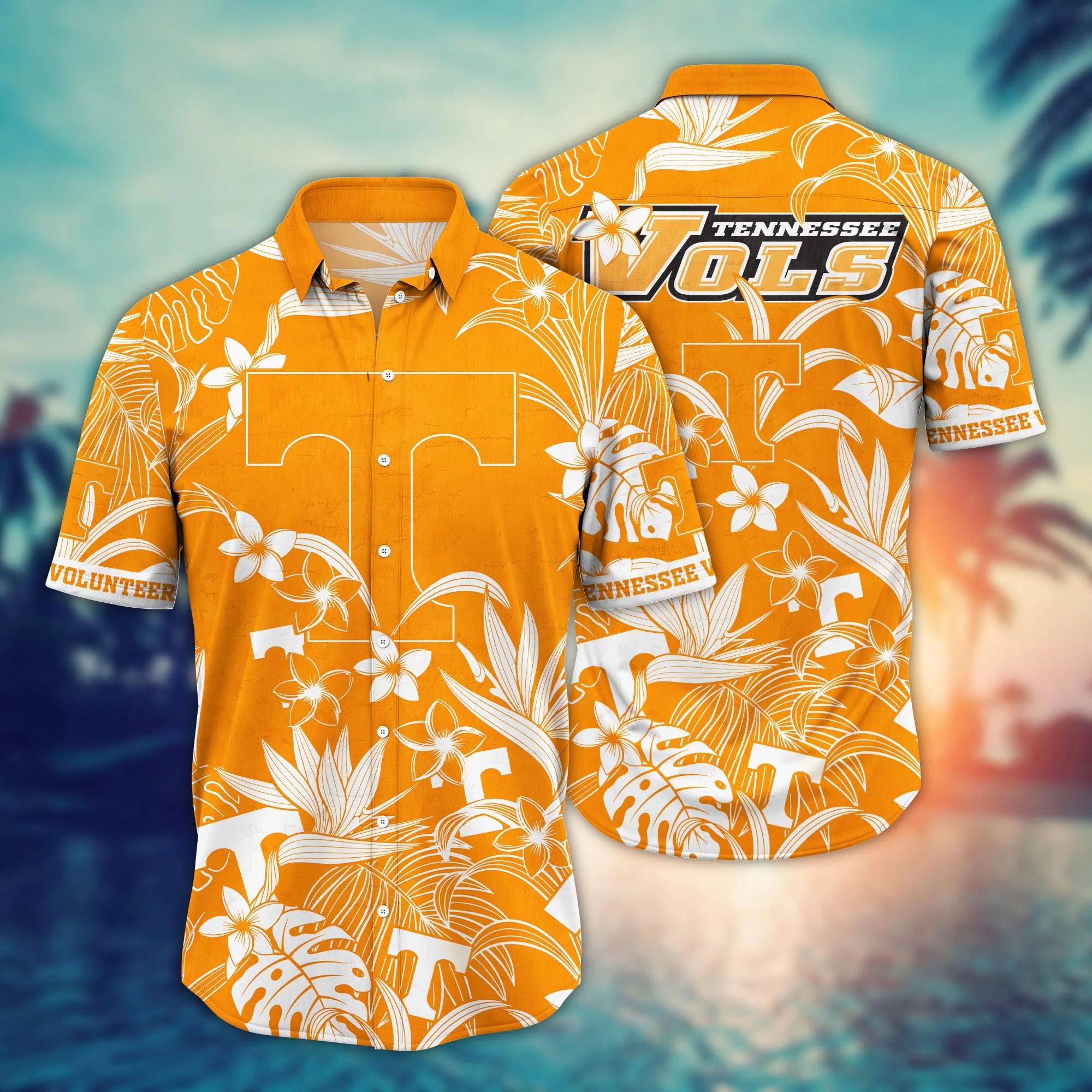 Tennessee Volunteers NCCA Hawaiian Shirt Warm Nightstime Aloha Shirt