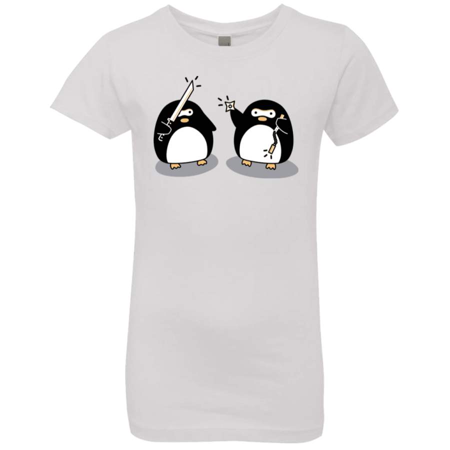 Cute Ninja Penguins Girls Premium T-Shirt