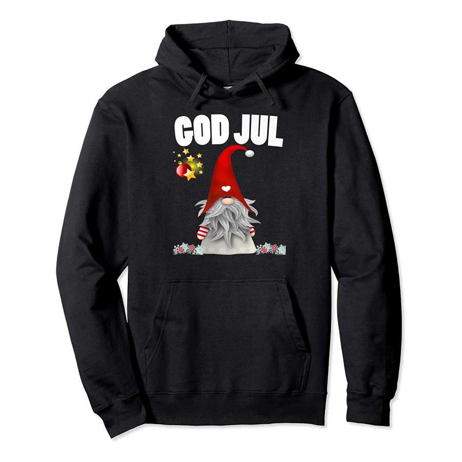 God Jul Swedish Merry Christmas Sweden Tomte Gnome T Shirt Hoodie