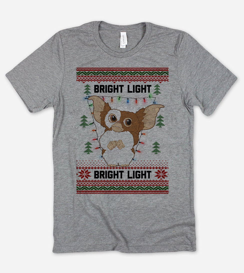 Bright Light Gizmo – Ugly Christmas Sweater Party T-Shirt