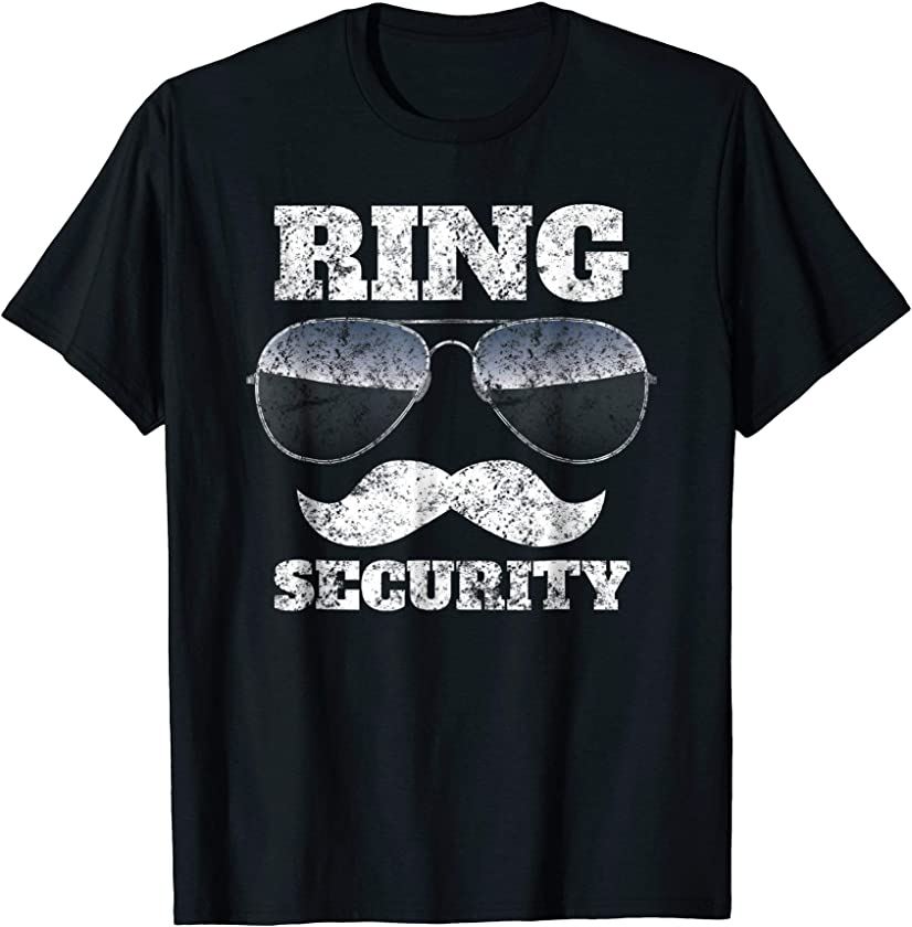 Vintage Ring Security Funny Wedding Party Ring Bearer Shirt