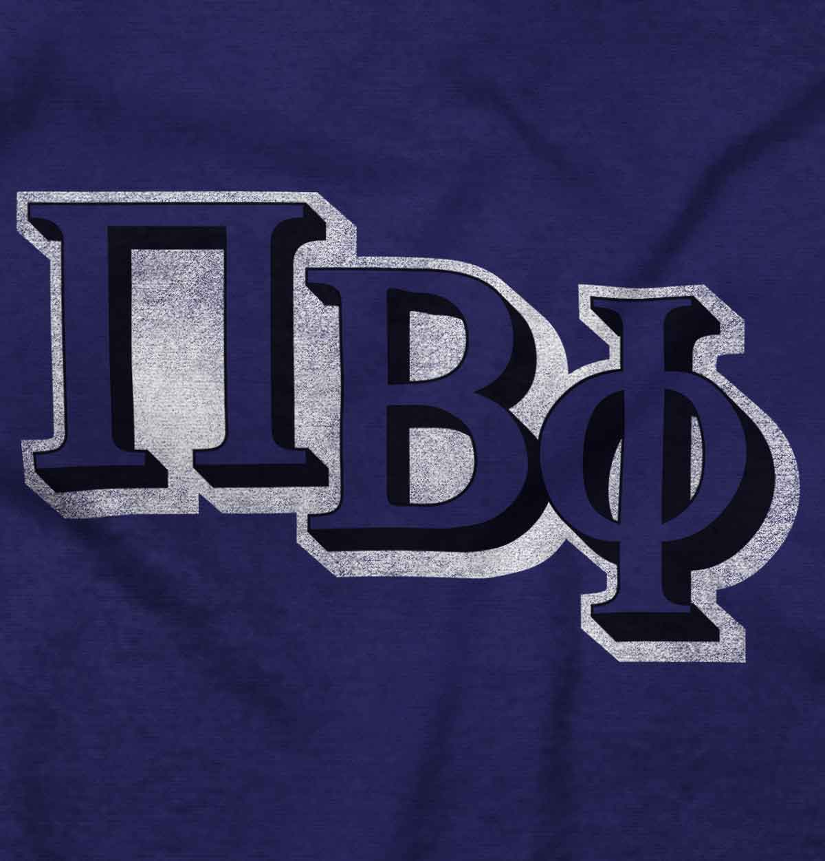 Pi Beta Phi Letters Long Sleeve T Shirt