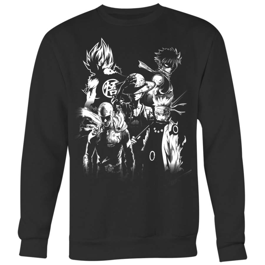 Naruto, Saitama, Luffy, Natsu, Goku, Kurosaki Shirt – Naruto Shippuden, One Punch Man, One Piece, Fairy Tail, Dragon Ball, Bleach Shirt