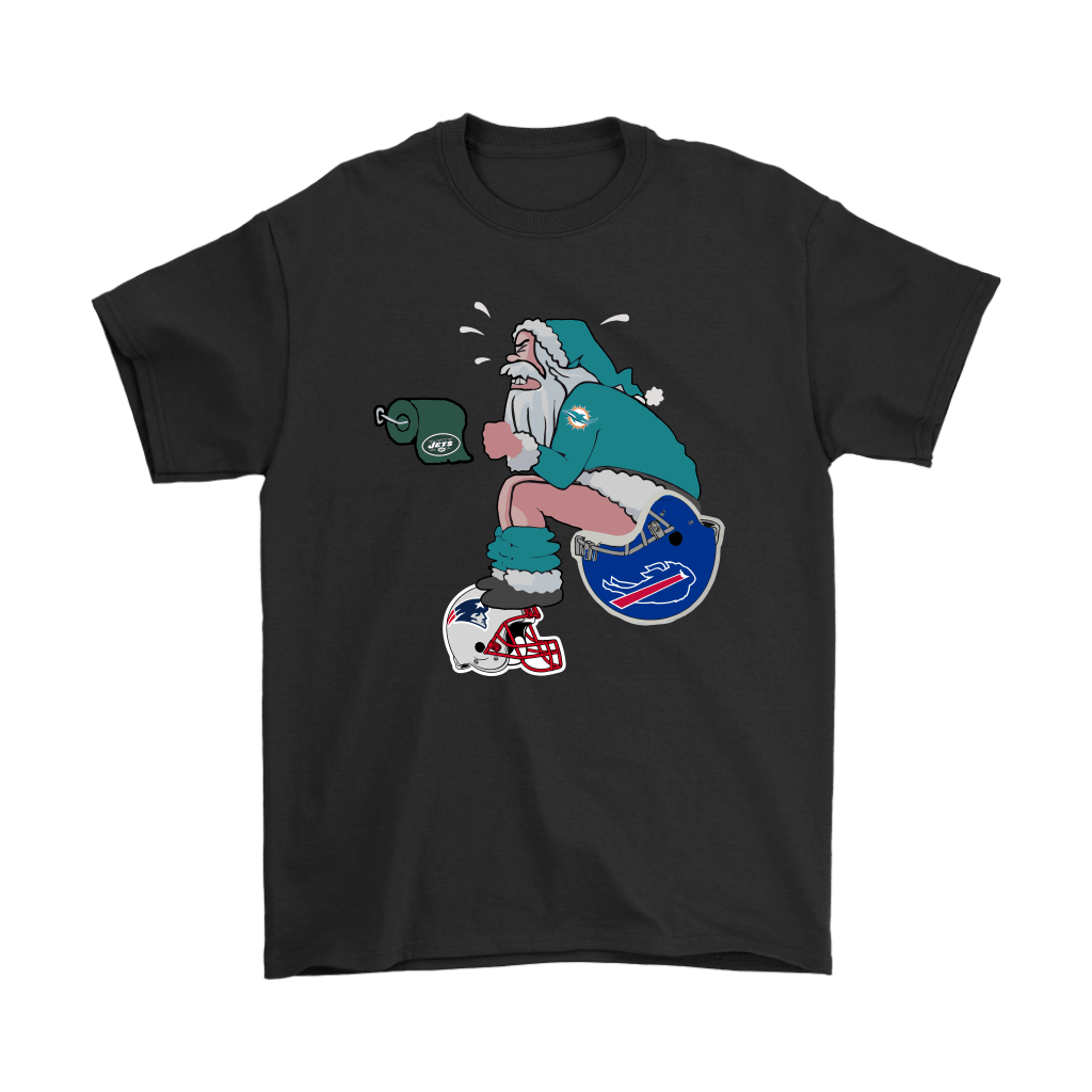 Check out this awesome Santa Claus Miami Dolphins Shit On Other Teams Christmas Shirts