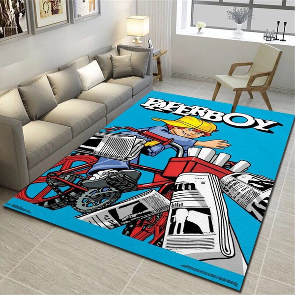 Midway Games Paperboy Cabinet Rug, Living Room Bedroom Carpet