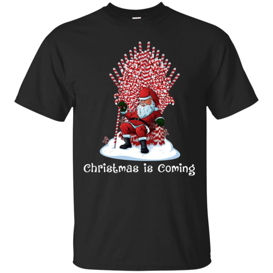 AGR Santa Candy Cane Throne Funny Christmas T-Shirt