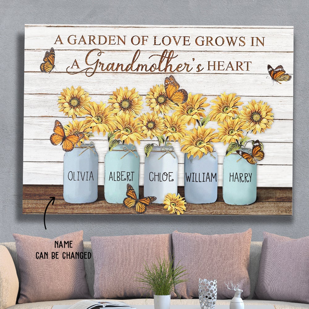 A Garden Of Love – Personalized Custom Matte Canvas