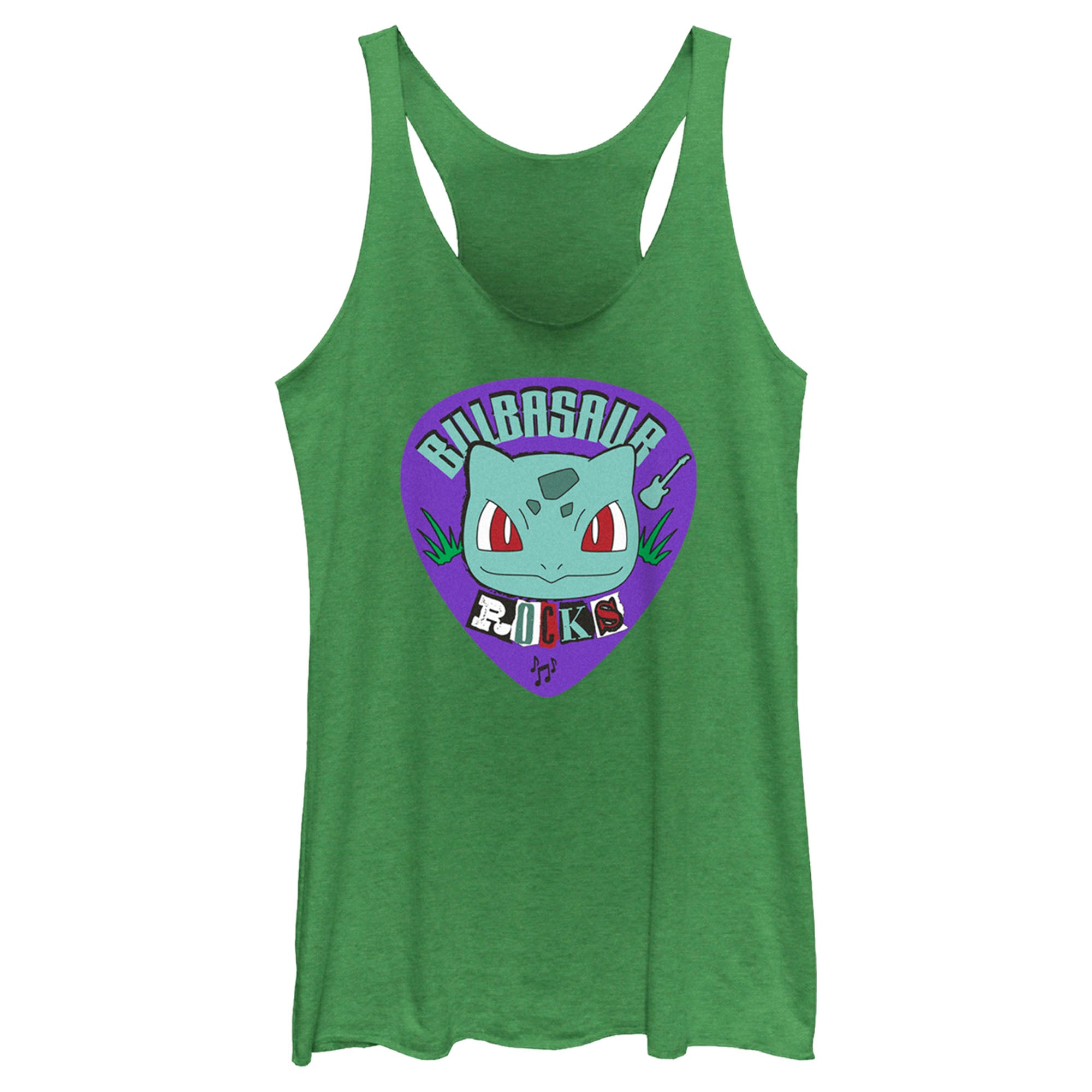 Women’S Pokemon Bulbasaur Rocks Racerback Tank Top