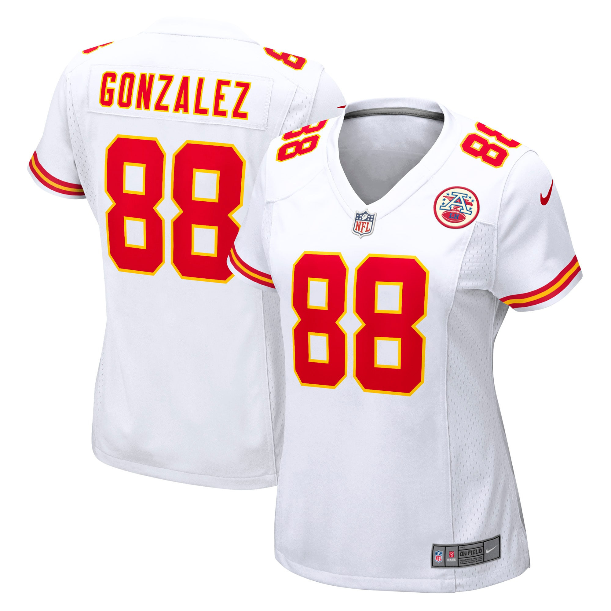 Tony Gonzalez Kansas City Chiefs Womens Retired Game Jersey – White NFL