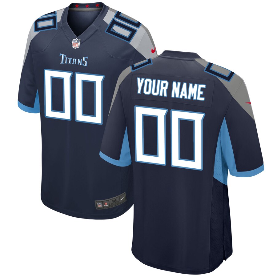 Tennessee Titans Nike 2018 Custom Game Jersey – Navy