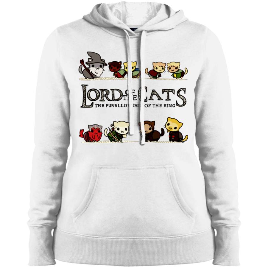 AGR The Lord of the Cats, The Furrlowship of the Ring Ladies’ Pullover Hooded Sweatshirt