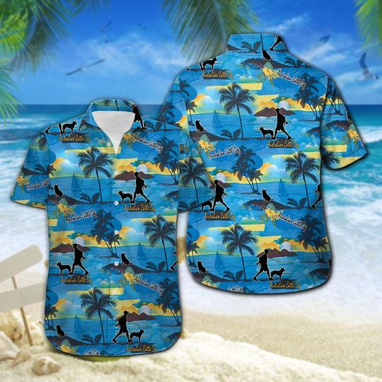 Australian Cattle Dog Hawaiian Shirt Summer Button Up For Men, Women, Couple