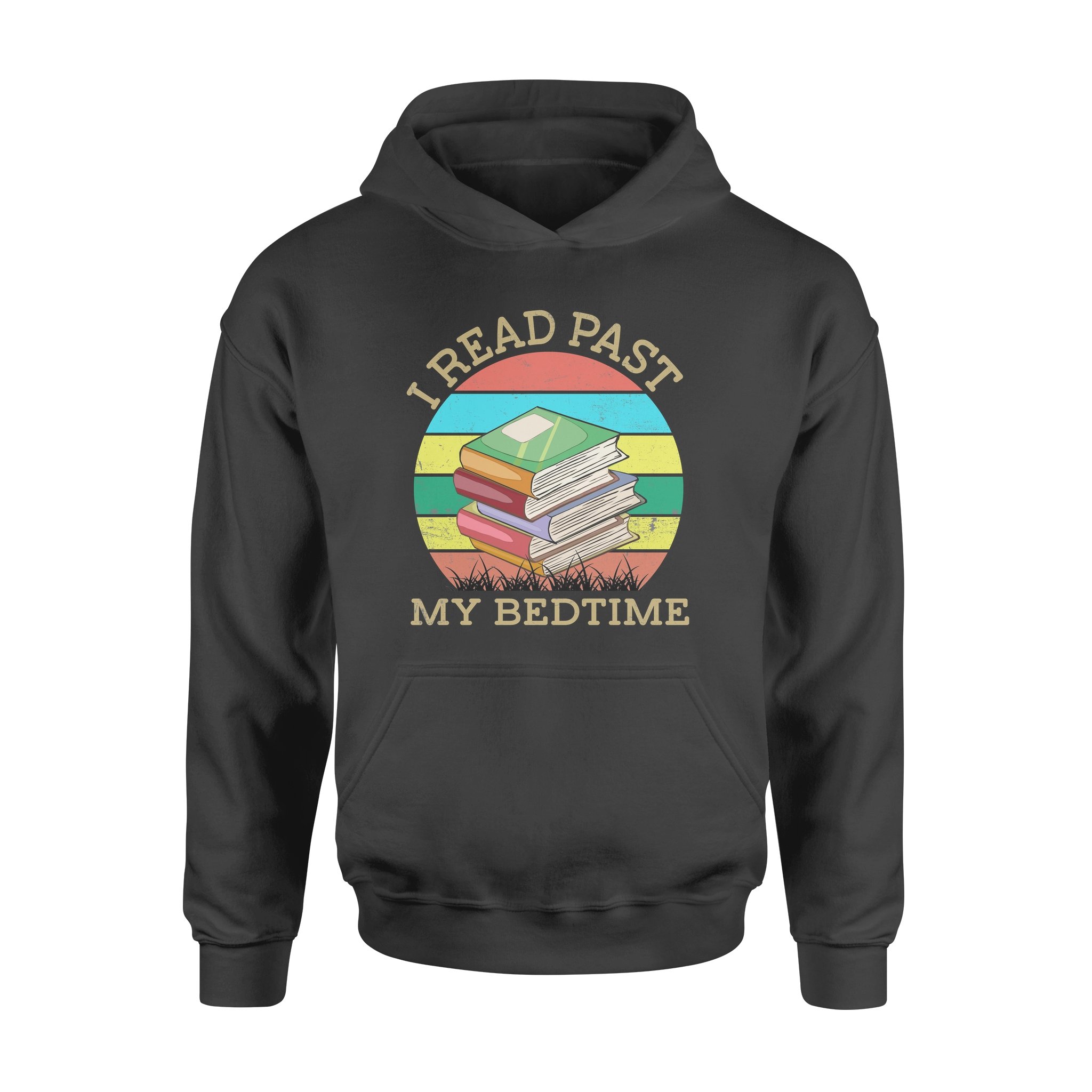 Vintage I Read Past My Bedtime Gift Book – Premium Hoodie