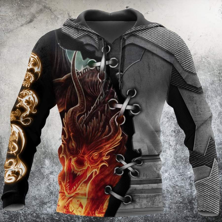 3D Tattoo and Dungeon Dragon Hoodie HAC111201