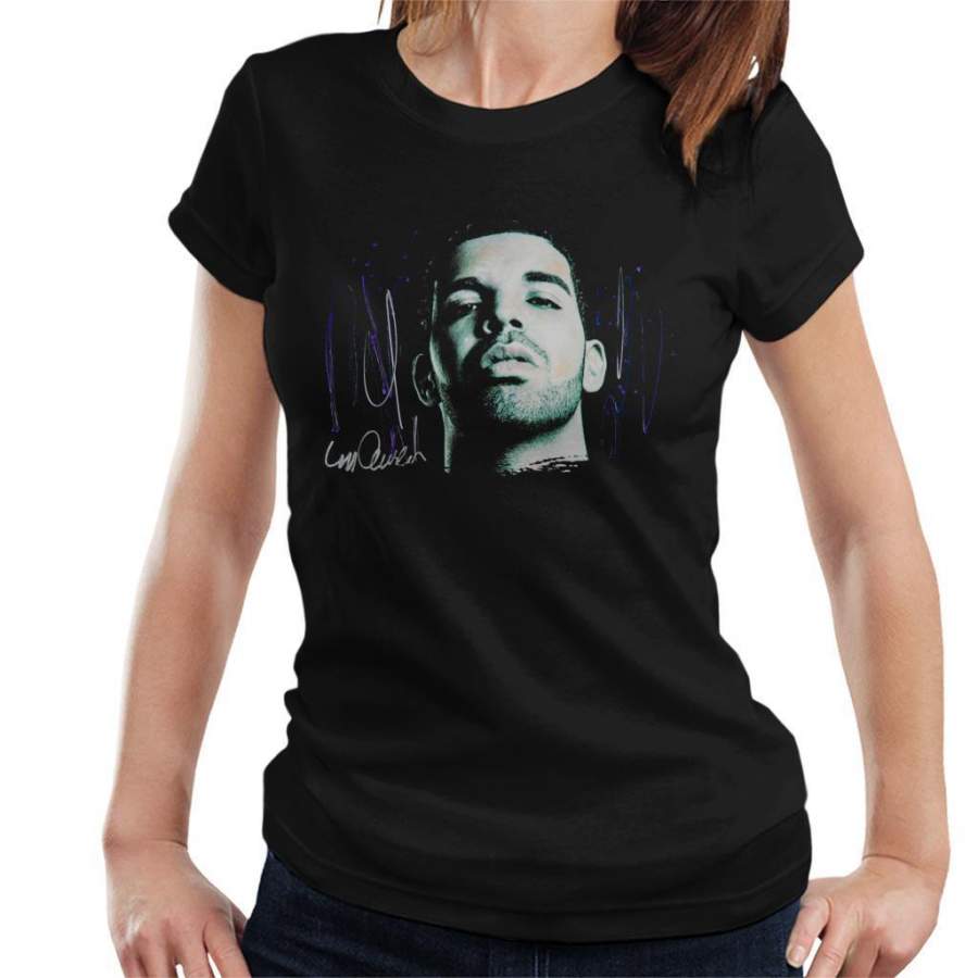 Sidney Maurer Original Portrait Of Drake OVOXO Women’s T-Shirt