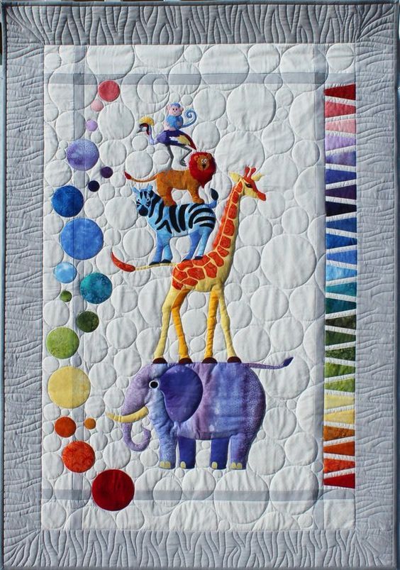 Safari Slumbers Cot African Zoo Animal Clh2310076Q Quilt Blanket