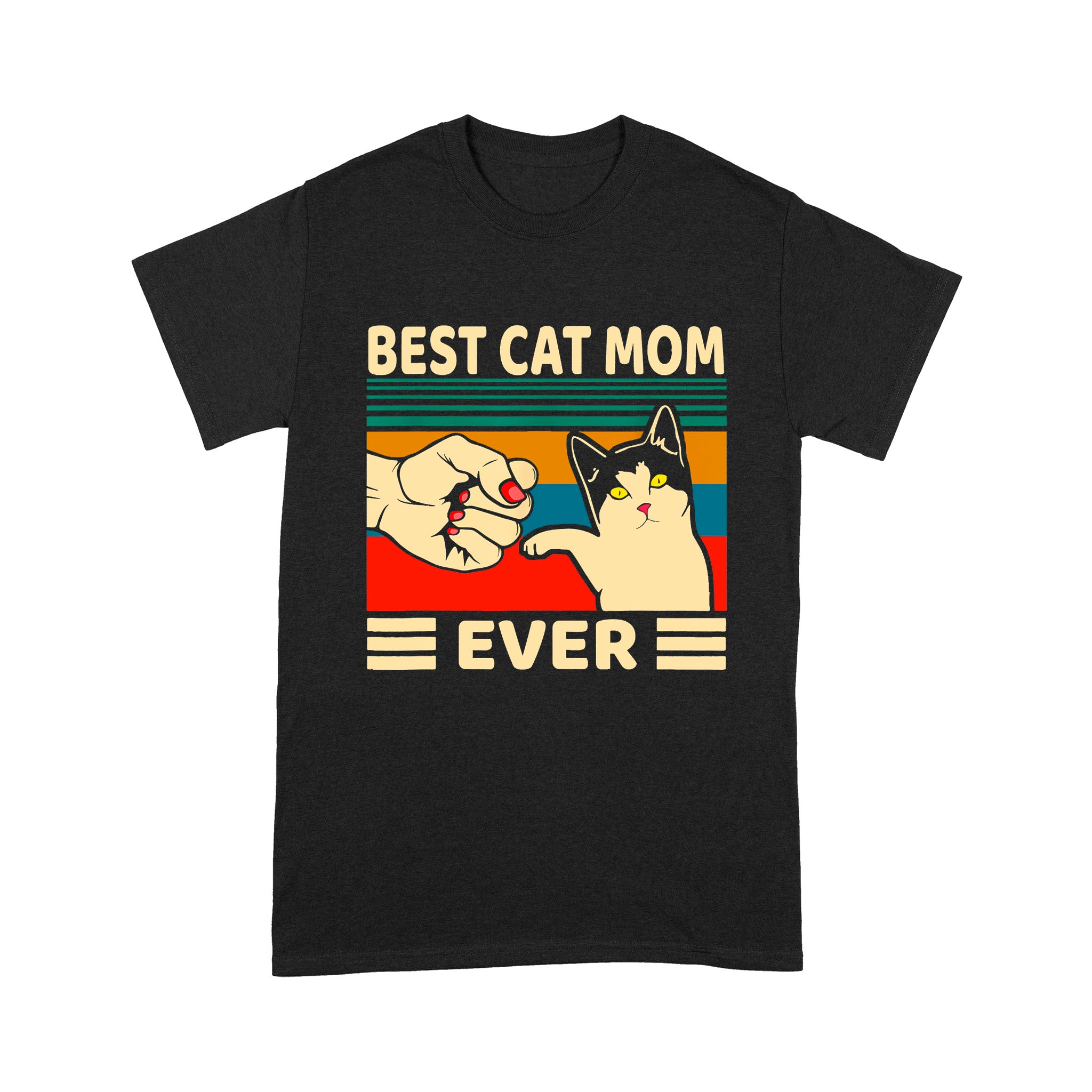 Best Cat Mom Ever Women Vintage Bump Fit Mother’s Day – Standard T-shirt