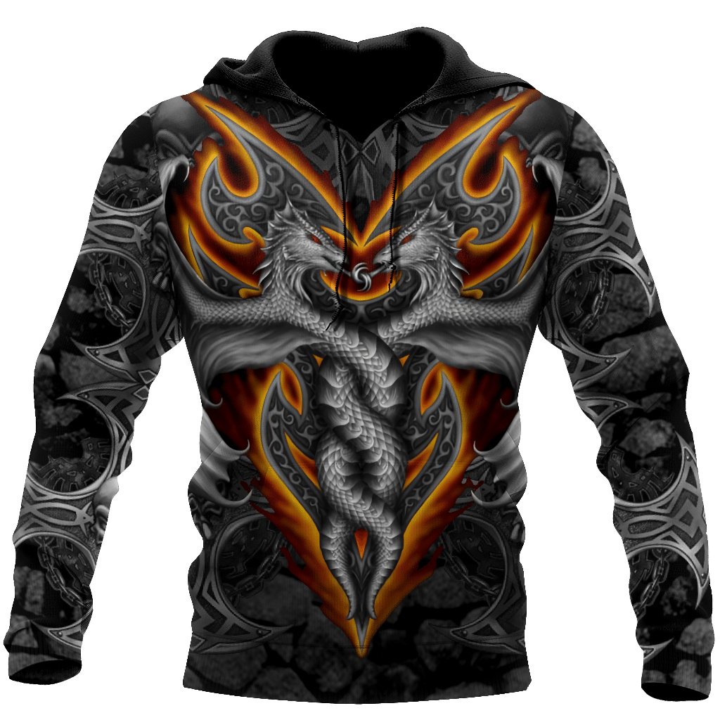 Armor Tattoo And Dungeon Dragon 3D All Over Printed Shirts For Men And Women Dqb08172007