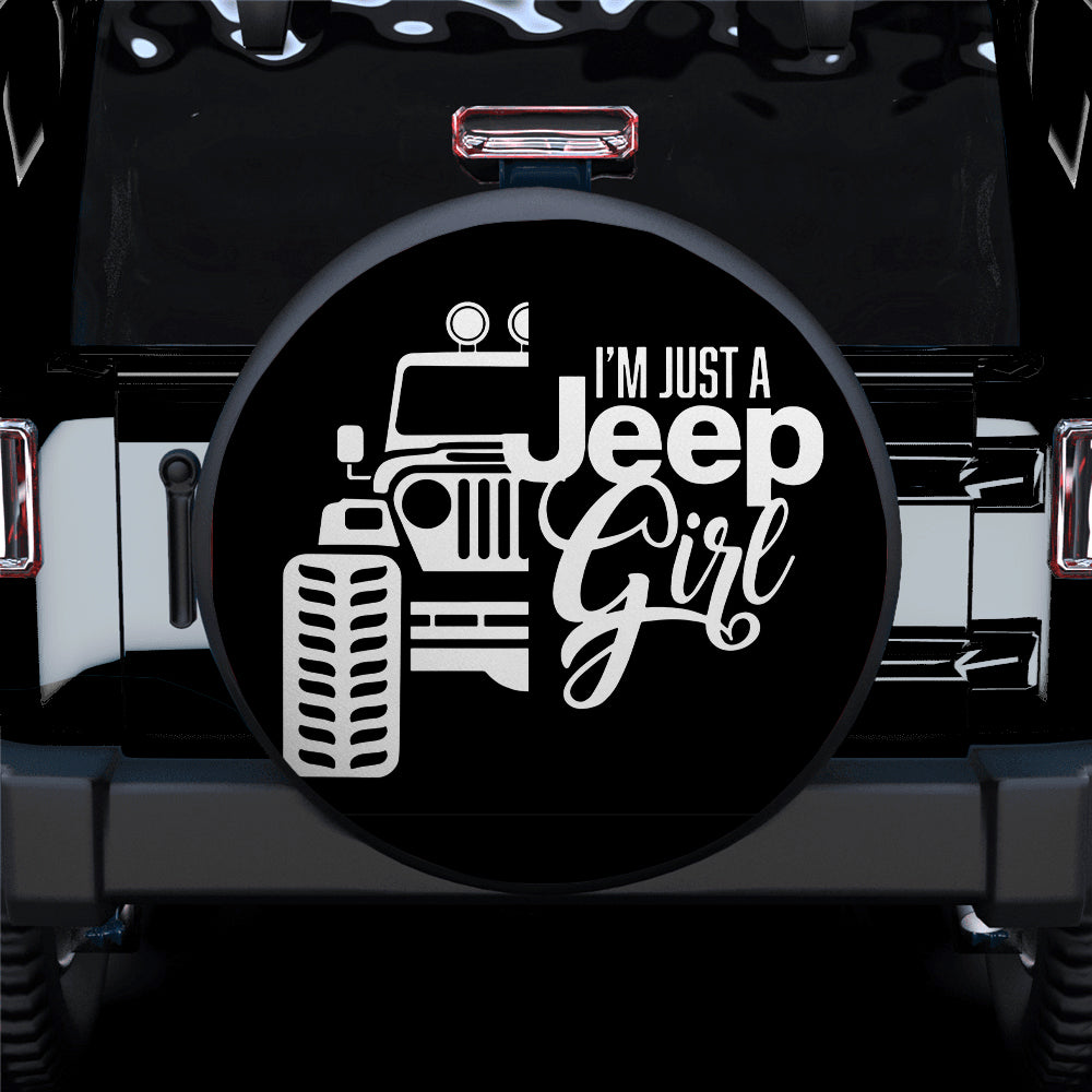 I’M Just A Jeep Girl  Car Spare Tire Covers Gift For Campers