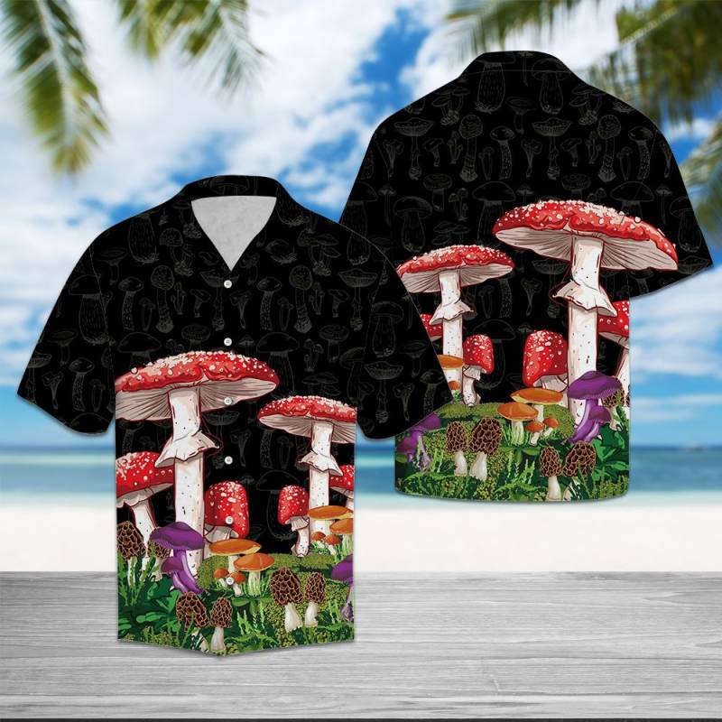 Mushroom Color Hawaii Shirt Ha8129