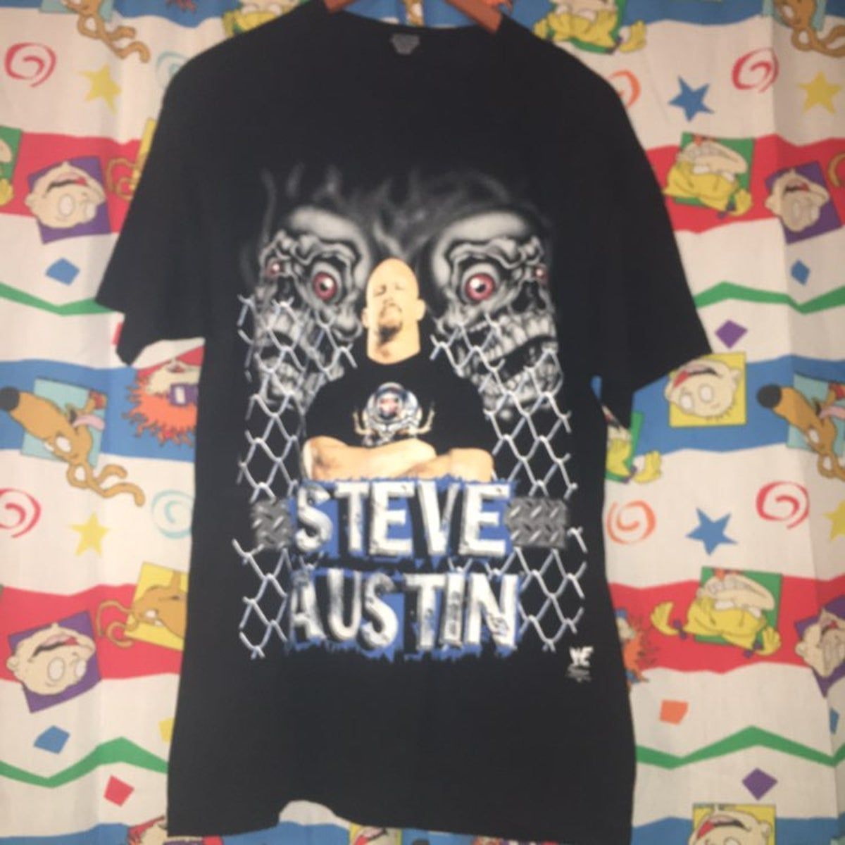 Wwf Stone Cold Steve Austin Skull Shirt