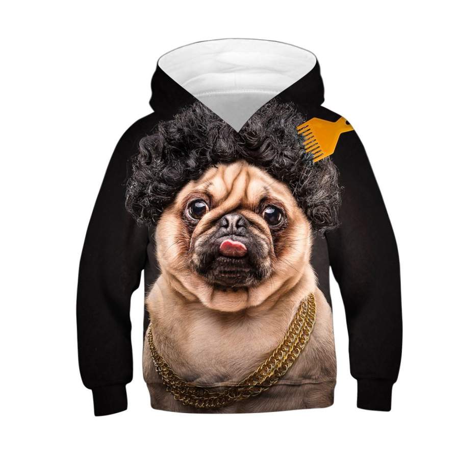 3D  Starry Sky Puppy 3D Digital Print Hoodie – 3D All Over Printed – VF312