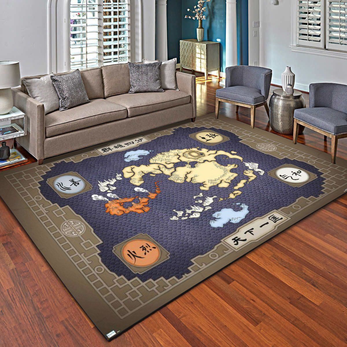 Avatar Map Rugs, Living Room Bedroom Carpet